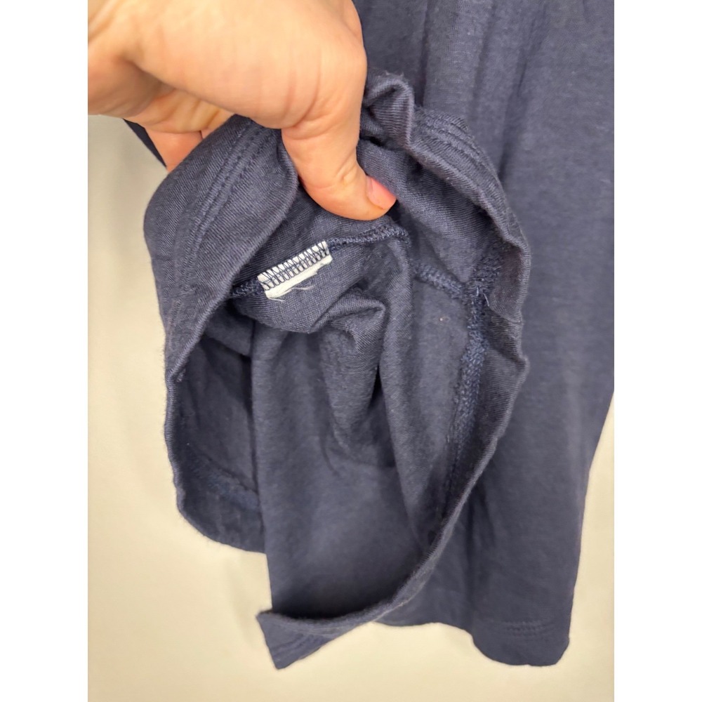 Faherty Cloud Puff Sleeve Tee Navy Pima Cotton Womens XS - Picture 8 of 8